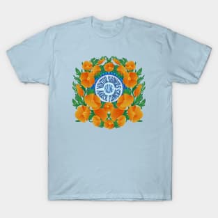 Winter Showers Bring March Flowers Poppy Wildflower Superbloom T-Shirt